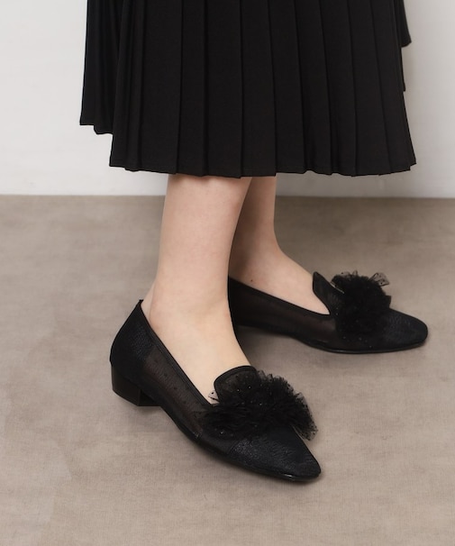 2WAYフリルフラットオペラシューズ