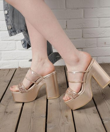 【ラク盛り／サンダル】ラク盛りミュール