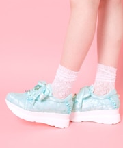 厚底ガーリーリボンレーススニーカー