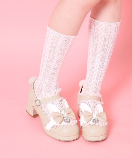 夢見るウサギパンプス
