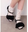【Fur Collection】フェイクファー付き2WAYミュールサンダル