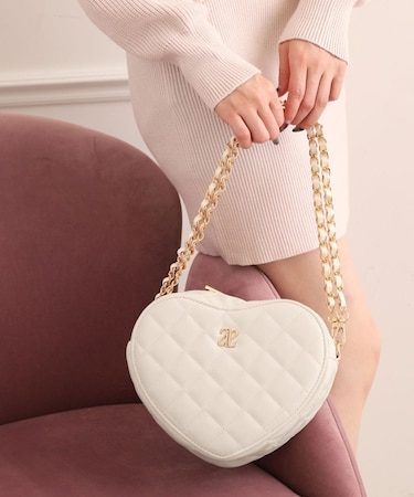 ハートキルティングショルダーバッグ