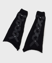 サテンリボンクロスレッグカバー
