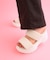厚底ぷくぷくサンダル
