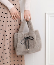 【EC限定】フェイクファーミニトート
