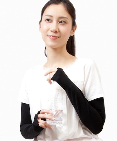 ◆【ひんやり/UV】AQUAPLUS UVアームカバー