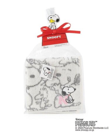 ◆SNOOPY イニシャルミニタオル N