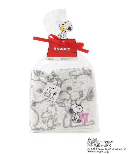 ◆SNOOPY イニシャルミニタオル H