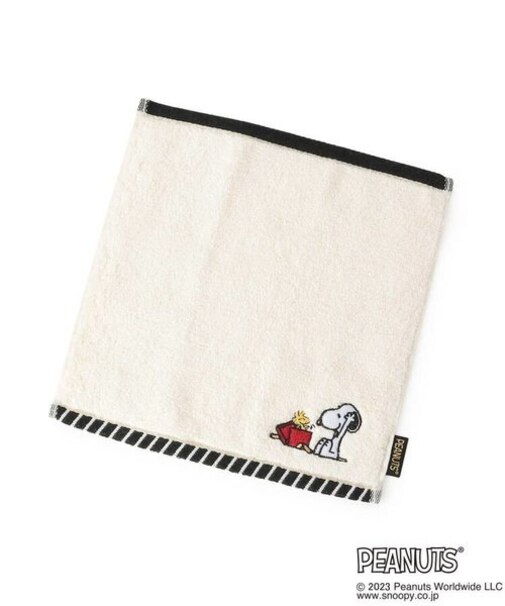◆SNOOPY ミニタオル ふわふわ イニシャル