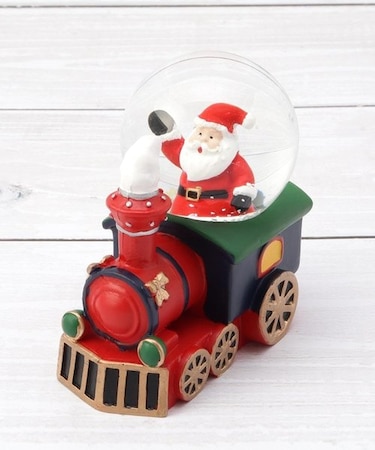 ◆【クリスマス】スノーグローブ トレインサンタB