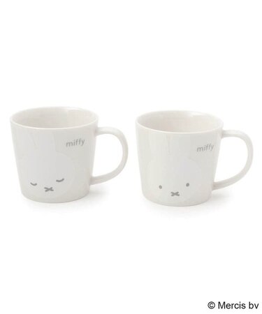 Dick Bruna miffy ホワイトフェイス ペアマグセット