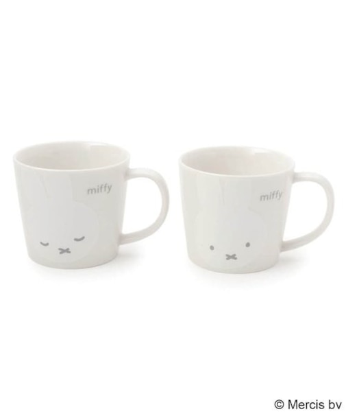 Dick Bruna miffy ホワイトフェイス ペアマグセット