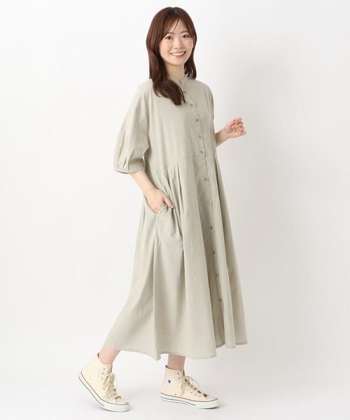 タックギャザーワンピース｜ワンズテラスの通販｜&mall（アンドモール