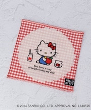 ◆ハローキティ タオルハンカチ セブンティーズチェック HELLO KITTY 50th