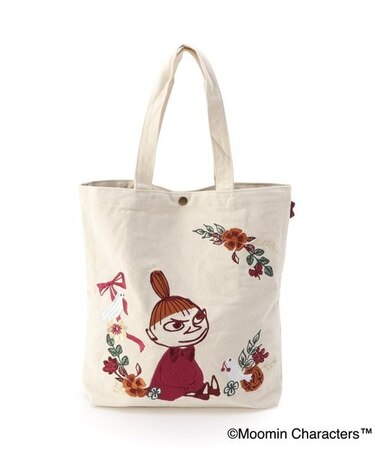 【A4可】MOOMIN 刺繍帆布トートバッグ