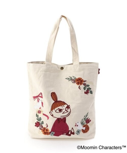 【A4可】MOOMIN 刺繍帆布トートバッグ