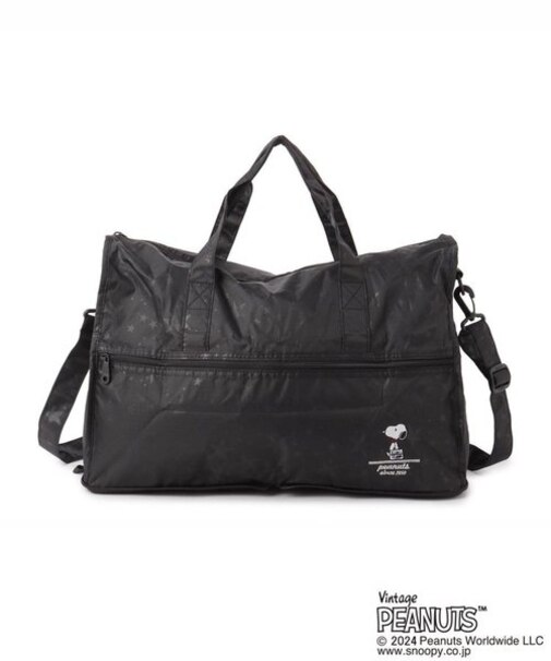 ◆SNOOPY 折り畳みボストンバッグ M
