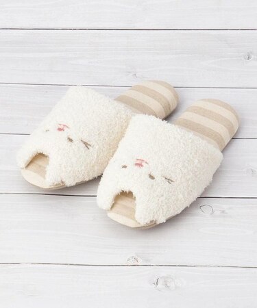 ◆モフねこ スリッパ