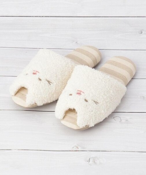 ◆モフねこ スリッパ