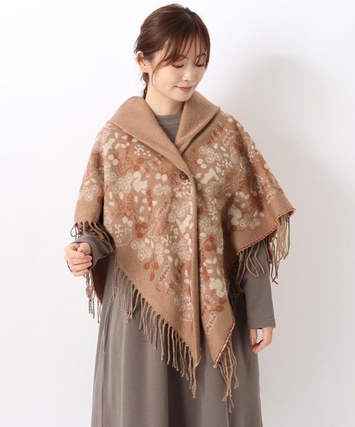 楽天市場】ポンチョ風トリミングコート／グレースコンチネンタル