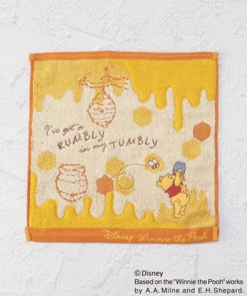 ◆ディズニー 『くまのプーさん』 タオルハンカチ はちみつワールド