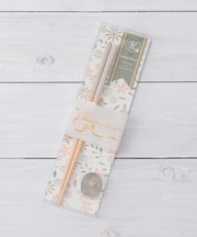 アルファベットフラワーズ 箸・箸置きセット