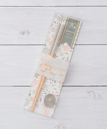 アルファベットフラワーズ 箸・箸置きセット