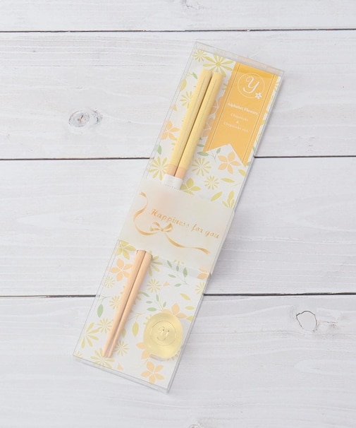 アルファベットフラワーズ 箸・箸置きセット