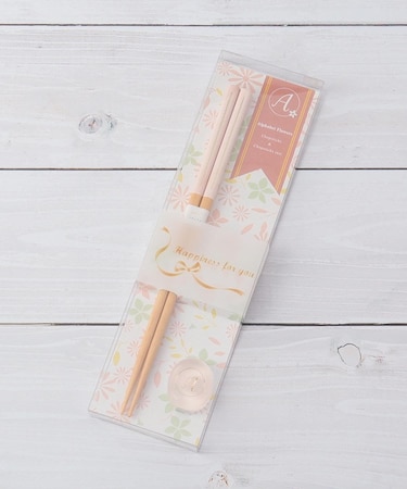 アルファベットフラワーズ 箸・箸置きセット