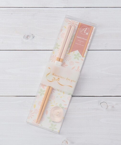 アルファベットフラワーズ 箸・箸置きセット