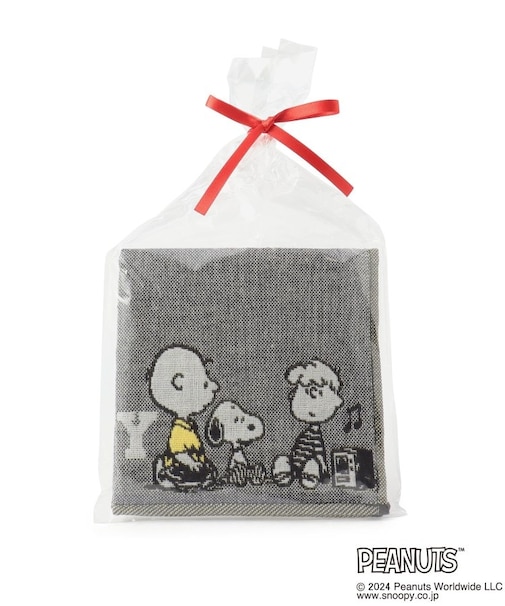 ◆SNOOPY 三重ガーゼイニシャルハンカチ Y