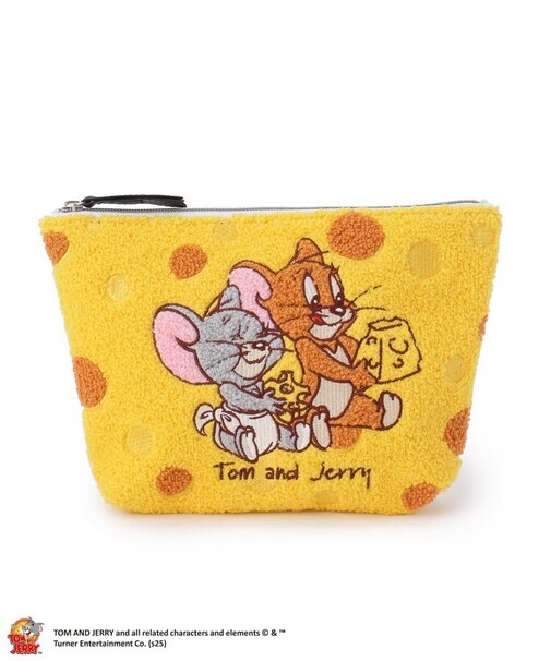 トムとジェリー さがら刺繍ポーチ