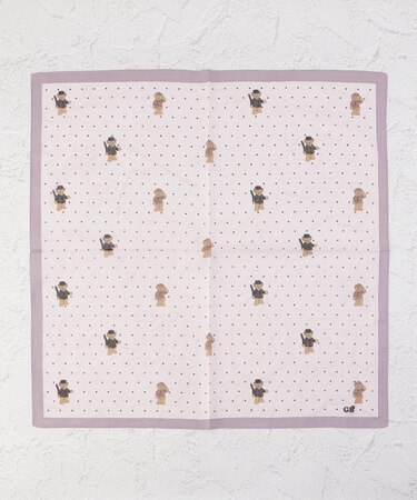 ◆グレート・ブリティッシュ・テディベア プリントハンカチ ドット