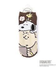 ◆SNOOPY アンクル突起ソックス 重ナリ柄