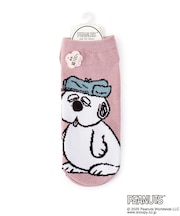 ◆SNOOPY アンクル突起ソックス オラフ柄