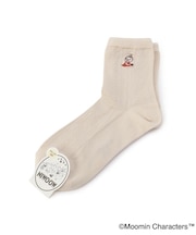 ◆MOOMIN ロークルーソックス リンクス風 ミイ刺繍