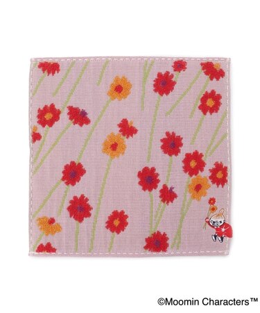 ◆MOOMIN タオルハンカチ お花摘みリトルミイ