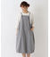 肩紐 裾ゴム入りバルーンワンピース