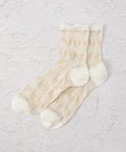 ◆スタイルムジ 光沢逆スパ ムジ アンクルソックス