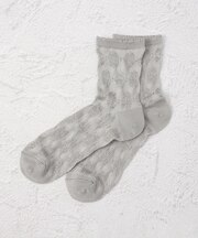 ◆スタイルムジ 光沢逆スパ ムジ アンクルソックス