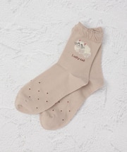 ◆ラッキーモチーフ ラッキーキャット クォーターソックス