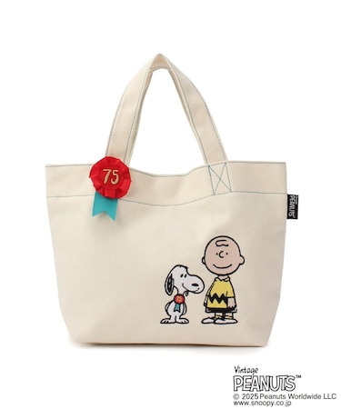 【ワンズテラスオリジナル】SNOOPY ミニトート 75th