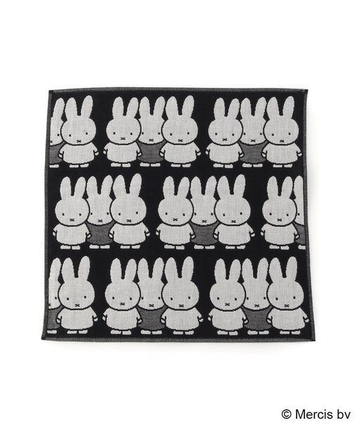 ◆Dick Bruna miffy 三重ガーゼハンカチ モノクロ