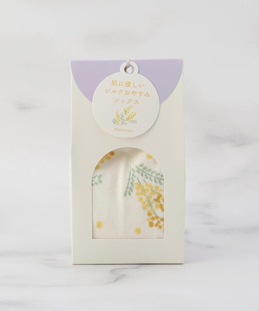 ◆フロウミモザ シルクオヤスミソックス