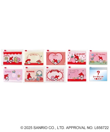 ◆サンリオキャラクターズ シークレットスライドポーチ マイメロディ