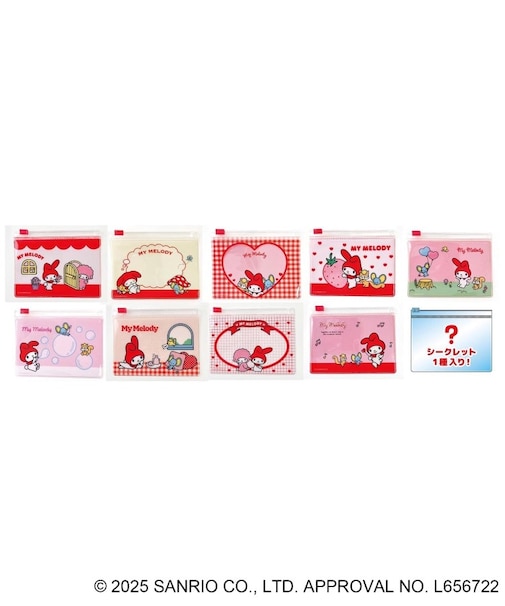 ◆サンリオキャラクターズ シークレットスライドポーチ マイメロディ