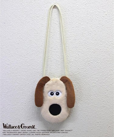 ウォレスとグルミット フェイスネックポーチ グルミット
