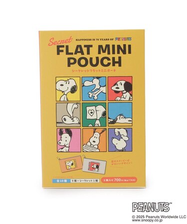 ◆SNOOPY フラットミニポーチ 75th