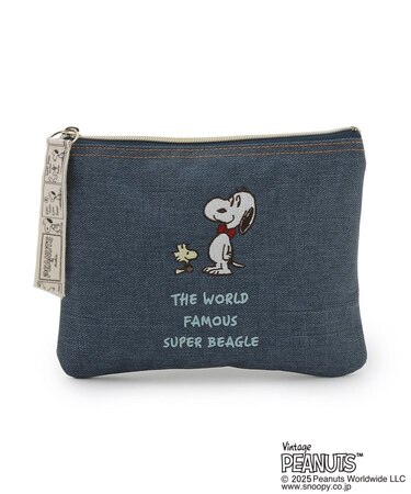 ◆SNOOPY フラットポーチ ボウタイ