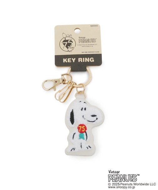 【ワンズテラスオリジナル】SNOOPY サガラ刺繍キーリング